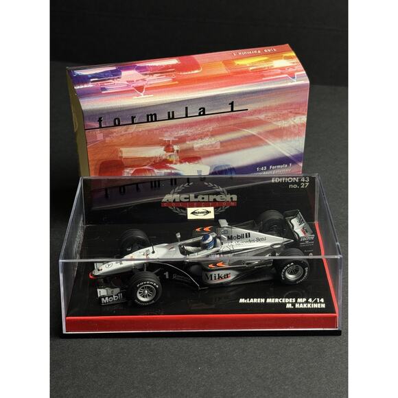 1:43 MINICHAMPS F1 McLAREN MERCEDES MP 4/14 M. HAKKINEN - Picture 1 of 11